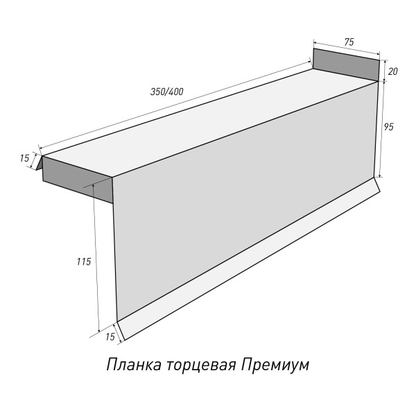 Планка торцевая Премиум